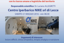 3^ Edizione del Corso Base teorico e pratico di formazione all’Ossigeno Terapia Iperbarica